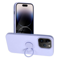 Smarty Ring silikonový kryt iPhone 14 Pro fialový