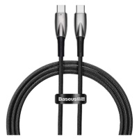 Kabel s rychlým nabíjením USB-C / USB-C 480Mb/s 100W Baseus Glimmer Series 1m Černý