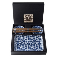 Made In Japan Sushi set Blue Plum Design 6 ks