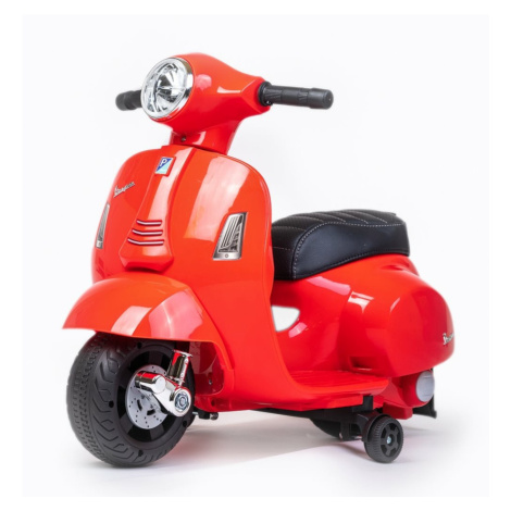 Baby Mix Dětská elektrická motorka Vespa, červená
