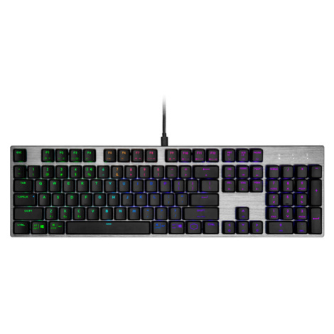 Cooler Master mechanická klávesnice SK652, RGB, US layout, nízký profil