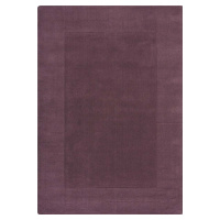 Tmavě fialový ručně tkaný vlněný koberec 200x290 cm Border – Flair Rugs