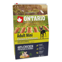 ONTARIO Dog Adult Mini Chicken & Potatoes & Herbs 2,25 kg