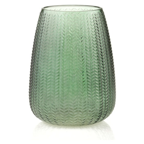 Zelená skleněná váza (výška 24 cm) Sevilla – AmeliaHome