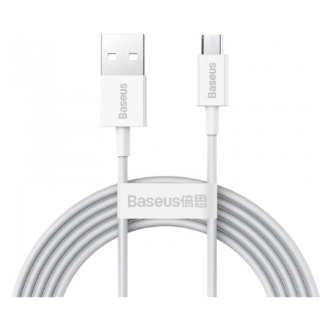 Datový kabel Baseus Superior Series Fast Charging Data Cable USB to Micro 2A 2m, bílá