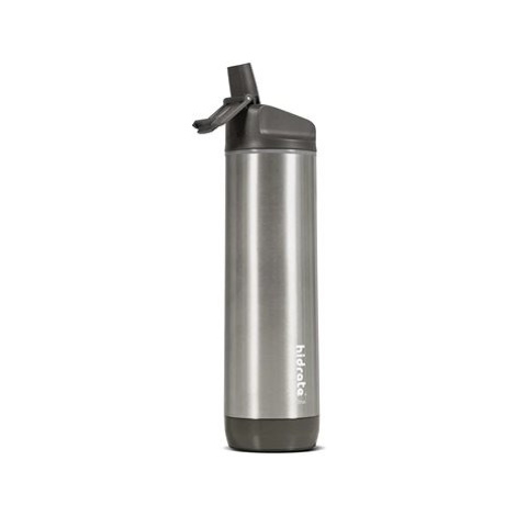 HidrateSpark Steel – chytrá lahev s brčkem, 620 ml, stainless