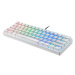 Mechanická klávesnice Motospeed CK61 RGB (bílá)