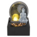Globo LED pokojová fontána Fontana, antracit/šedá, Budha