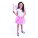Kostým Tutu sukně - Růžový motýl s hůlkou