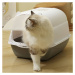 ProPet Toaleta pro kočky krytá s filtrem a dvířky 50 x 37 x 34 cm CAT101