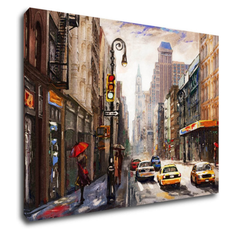 Impresi Obraz New York malba - 70 x 50 cm