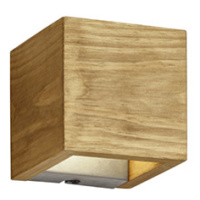 Venkovské nástěnné svítidlo dřevěné 11 cm včetně LED stmívatelné - Linc