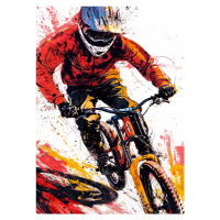 Ilustrace Sport Cycler 5, Justyna Jaszke, 30 × 40 cm