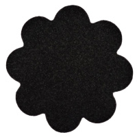 Vopi koberce Kusový koberec Eton černý květina - 120x120 kytka cm