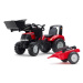 Falk Šlapací traktor 996AM Case IH Puma 240CVX s nakladačem a vlečkou