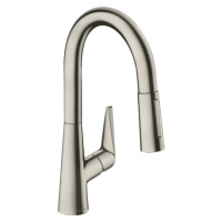 Dřezová baterie Hansgrohe Talis M51 s vytahovací sprškou, 2 proudy vzhled nerezu 72815800