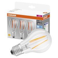 3PAK LED žárovka LED E27 A60 6,5W = 60W 806lm 4000K Neutrální 360° OSRAM