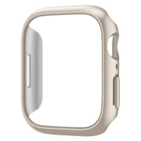 Pouzdro Spigen Thin Fit pro Apple Watch 7 / 8 (41 mm) - béžové