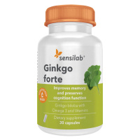 Ginkgo Forte kapsle | S extraktem Ginkgo biloba, omega-3 mastných kyselin a vitamíny | Zlepšení 