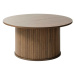 Furniria Designový konferenční stolek Vasiliy 90 cm kouřový dub