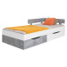 Dětská postel Sigma SI16 Barva korpusu: Bílá/Beton, Varianta Si: Levá
