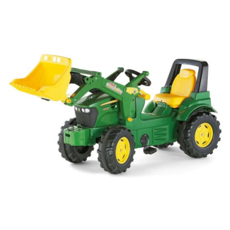 Rollytoys Šlapací traktor John Deere s předním nakladačem