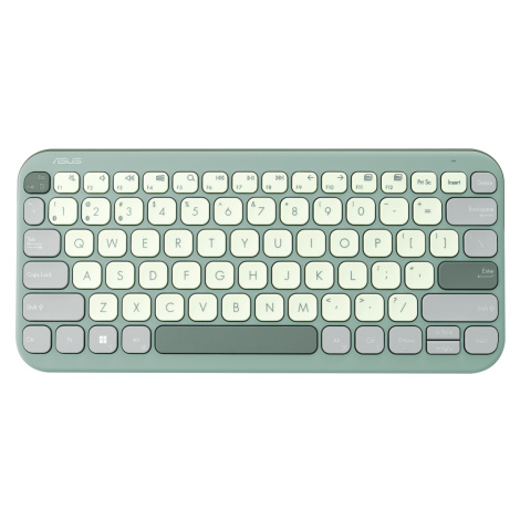 ASUS klávesnice KW100 Marshmallow - bezdrátová/bluetooth/CZ/SK/zelená