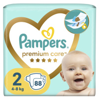 PAMPERS Plenky jednorázové Premium Care vel. L 2 (88 ks) 4-8 kg