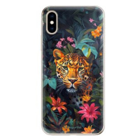 iSaprio Flower Jaguar - iPhone XS