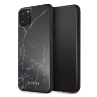 Kryt Guess iPhone 11 Pro Max black Marble (GUHCN65HYMABK)