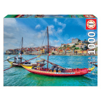 Educa puzzle Rabelos Boats 1000 dílků a fix lepidlo 17196