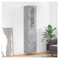 vidaXL Skříň highboard betonově šedá 34,5x34x180 cm kompozitní dřevo