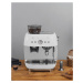 Pákový kávovar s mlýnkem Smeg 50's style EGF03WHEU / 1650 W / bílá