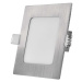 LED podhledové svítidlo NEXXO stříbrné, 12 x 12 cm, 7 W, teplá/neutrální bílá