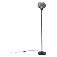 Designová stojací lampa černá 26 cm - Sarella