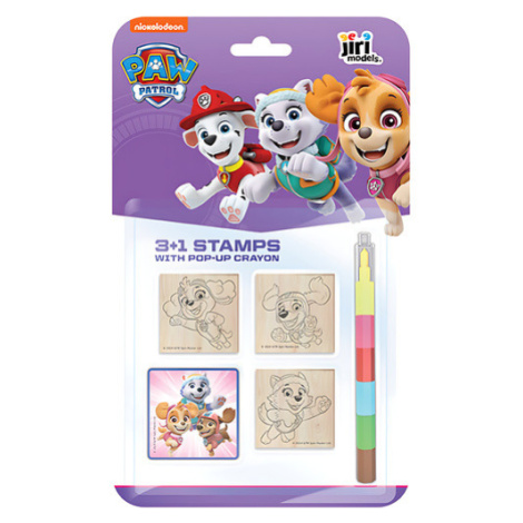 Razítka 3+1 s voskovkou Tlapková patrola Skye JM - Jiří Models