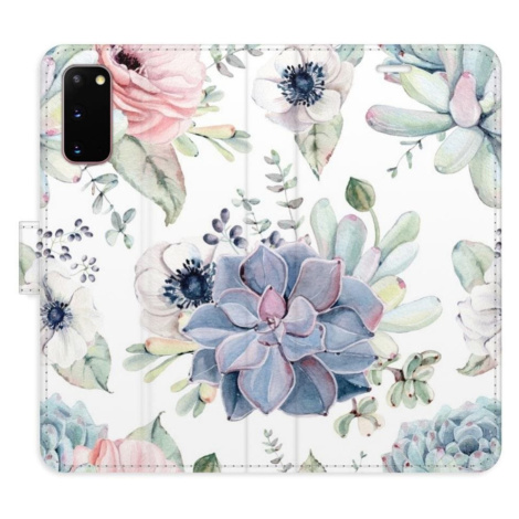 iSaprio flip pouzdro Succulents pro Samsung Galaxy S20