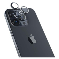 EPICO hliníkové tvrzené sklo na čočky fotoaparátu pro iPhone 14 Pro/14 Pro Max, vesmírně černá -