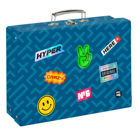 Kufřík lamino hranatý A4 Oxy Go - Stickers OXYBAG