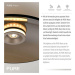 PAUL NEUHAUS LED stropní svítidlo Pure Moon bronz jantarová barva stmívatelné 2700K PN 6095-97