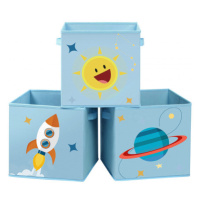 Dětské stohovatelné boxy na hračky RFB001B03 (3 ks)
