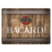 Plechová cedule Bacardi - Wood Barrel Logo, 40 × 30 cm