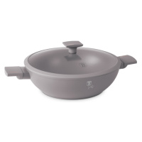 BERLINGERHAUS Pánev WOK s titanovým povrchem a poklicí 30 cm Taupe Collection BH-8095