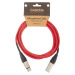 Cascha Advanced Line Mic Cable Red 3m