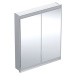 Geberit ONE - Zrcadlová skříňka s LED osvětlením, 750x900x150 mm, 2 dvířka, vestavná, hliník 505