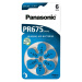Panasonic PR675 (PR44) zinkovzduchová baterie do naslouchadel (6ks)