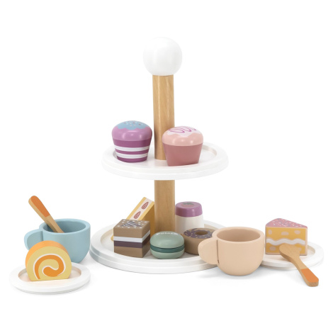 Viga Toys Dřevěný stojan na dorty s cupcaky, sušenkami a kávou Viga PolarB