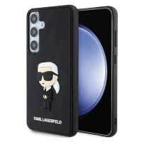 Kryt Karl Lagerfeld KLHCS24S3DRKINK S24 S921 black hardcase 3D Rubber Ikonik (KLHCS24S3DRKINK)