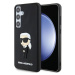 Kryt Karl Lagerfeld KLHCS24S3DRKINK S24 S921 black hardcase 3D Rubber Ikonik (KLHCS24S3DRKINK)