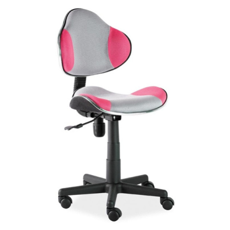Signal Kancelářská židle Q-G2 ružovo/šedá